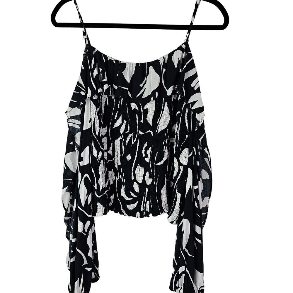 INC International Concepts Women's Large Off-Shoulder Tropical Top